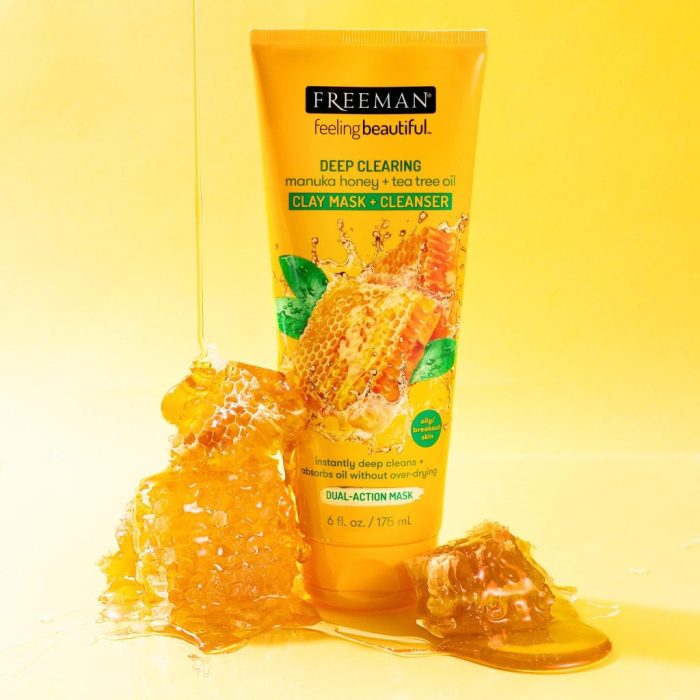 Cek Ingredients Freeman Manuka Honey+Tree Tea Oil Clay Mask + Cleanser terbaru