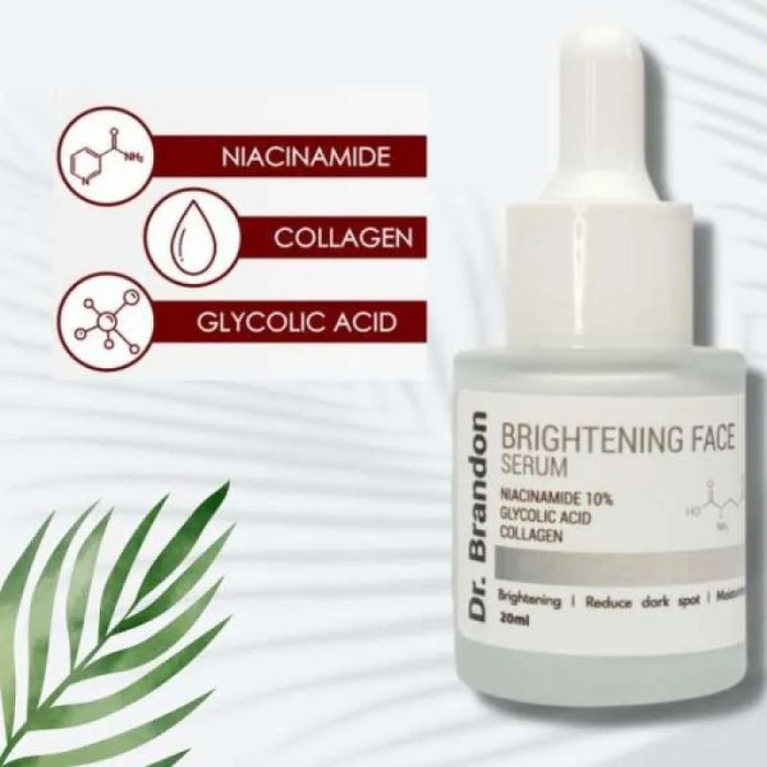 Cek Ingredients dr. Brandon Brightening Serum terbaru