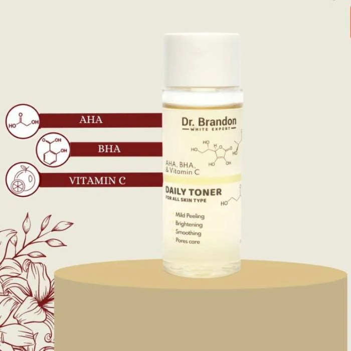 Cek Ingredients Dr. Brandon DAILY TONER