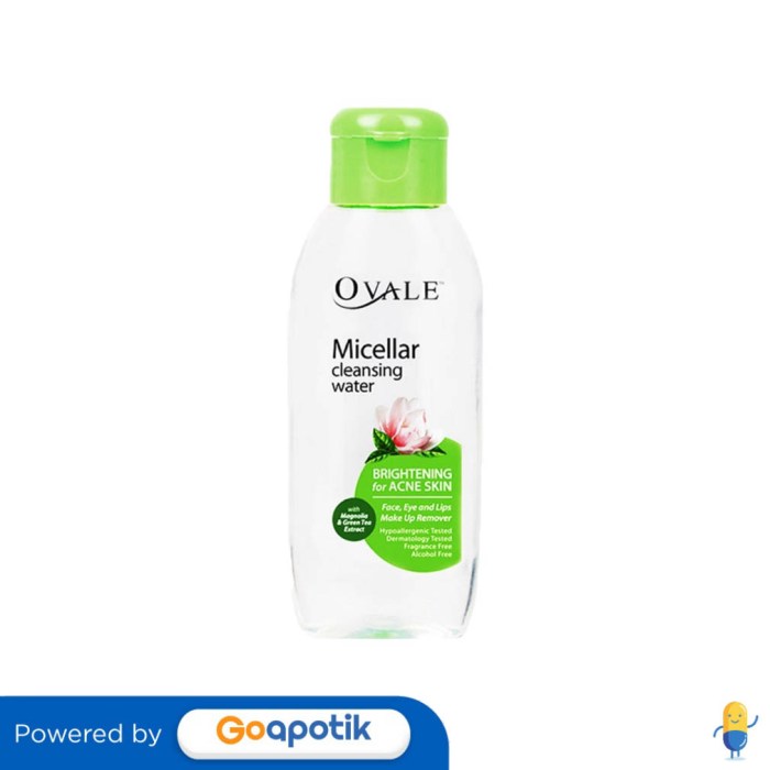 Cek Ingredients Ovale Michellar Water Brightening for Acne terbaru