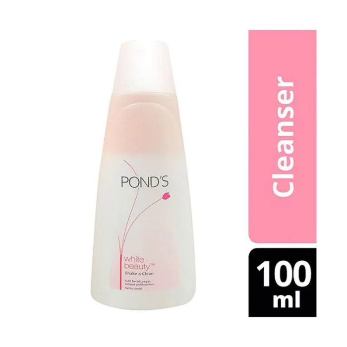 Cek Ingredients Pond'S White Beauty Shake & Clean Make Up Remover Pink