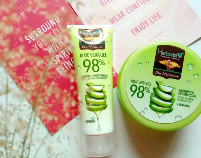 Review dan Penjelasan Ingredients Herborist Aloevera Gel