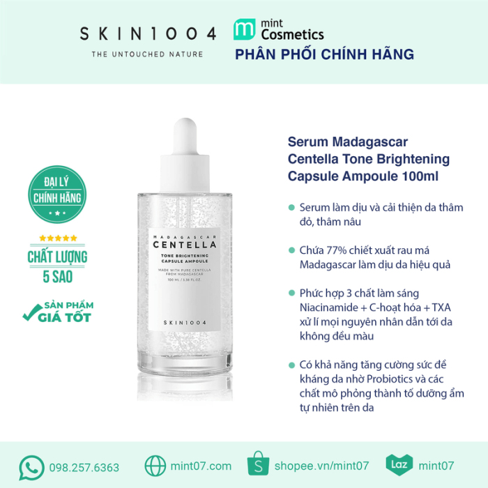 Cek Ingredients Skin 1004 Madagascar Centella Brightening Capsule Ampoule terbaru