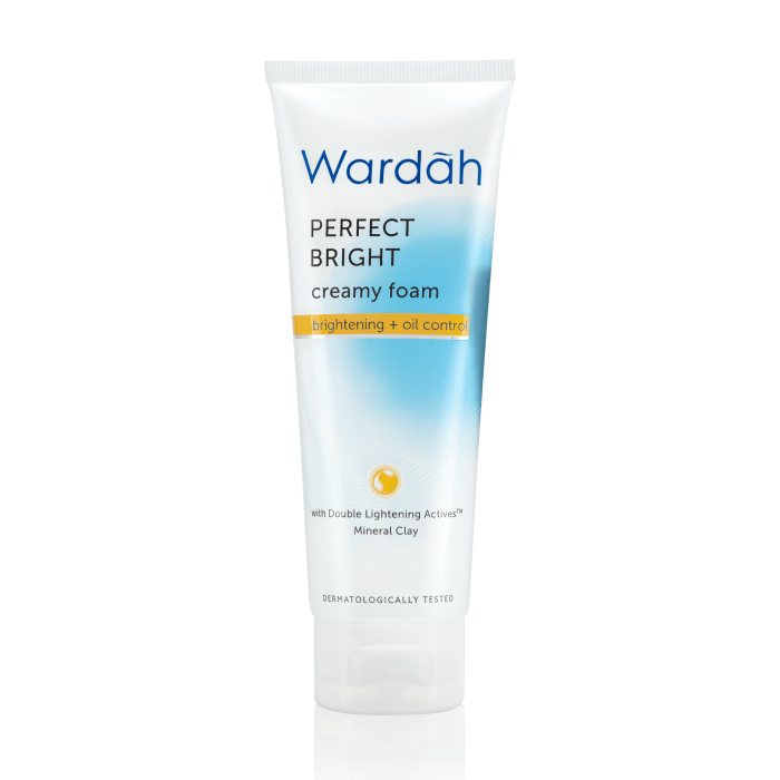 Cek Ingredients Wardah Perfect Bright + Oil Control Creamy Foam (formula baru)