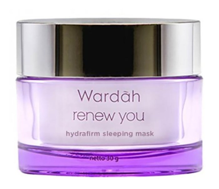 Cek Ingredients Wardah Renew You Sleeping Mask terbaru