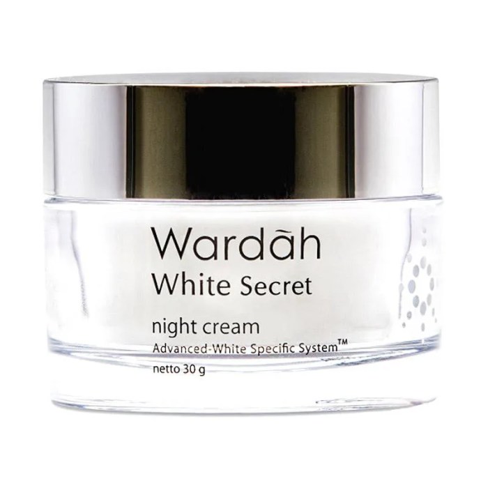 Mengintip Ingredients Wardah White Secret Night Cream