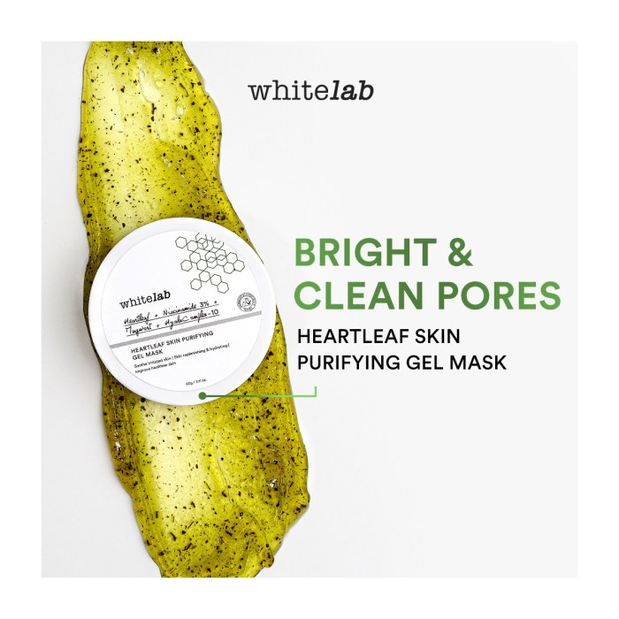 Cek Ingredients Whitelab Heartleaf Skin Purifying Gel Mask terbaru