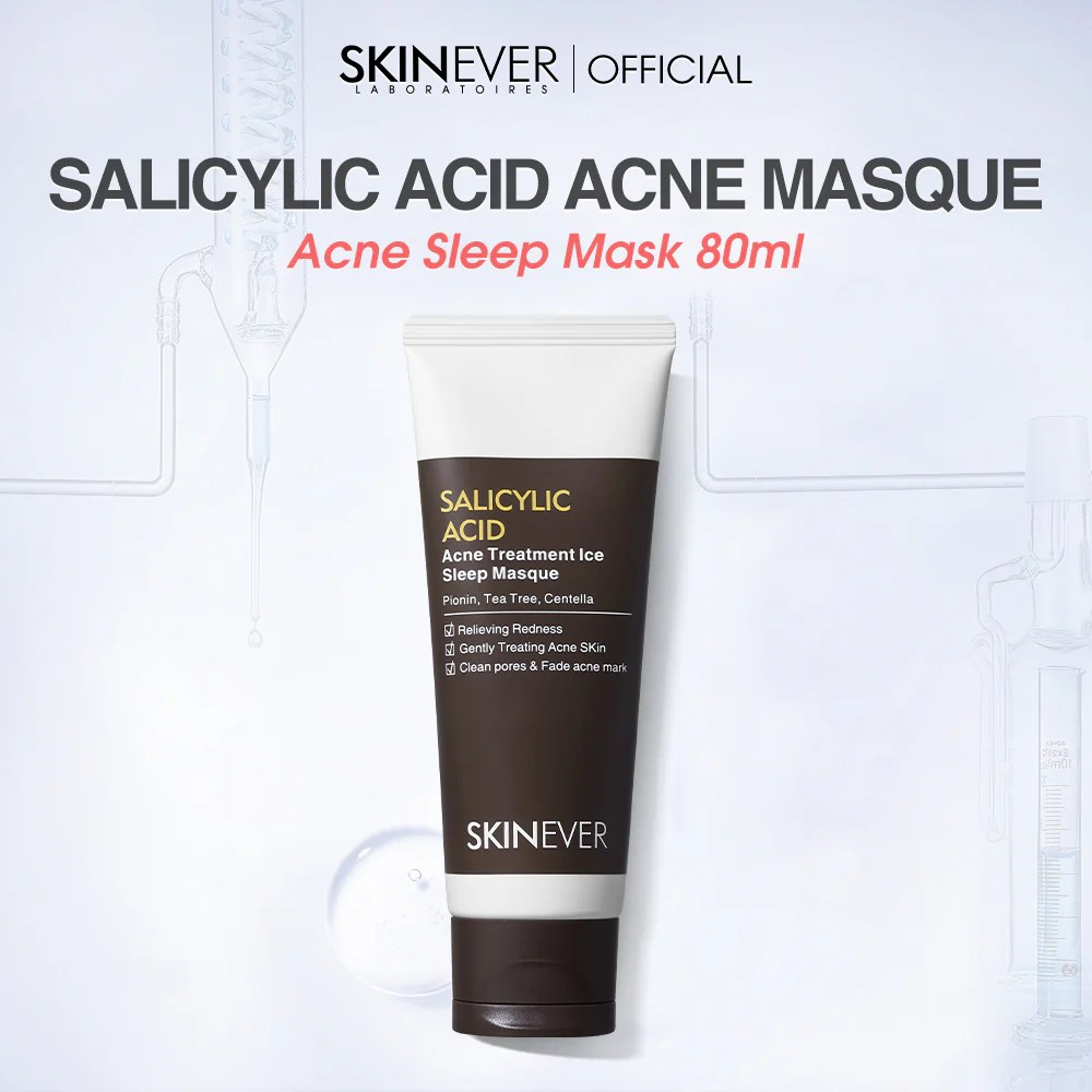 Cek Ingredients SKINEVER Salicylic Acid Acne Treatment Ice Sleep Masque