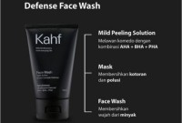 Cek Ingredients Kahf Triple Action Oil and Comedo Defense Face Wash