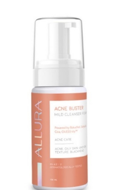 Allura Acne Buster mild cleanser foam Ingredients