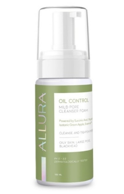 Allura Oil Control mild cleanser foam Ingredients