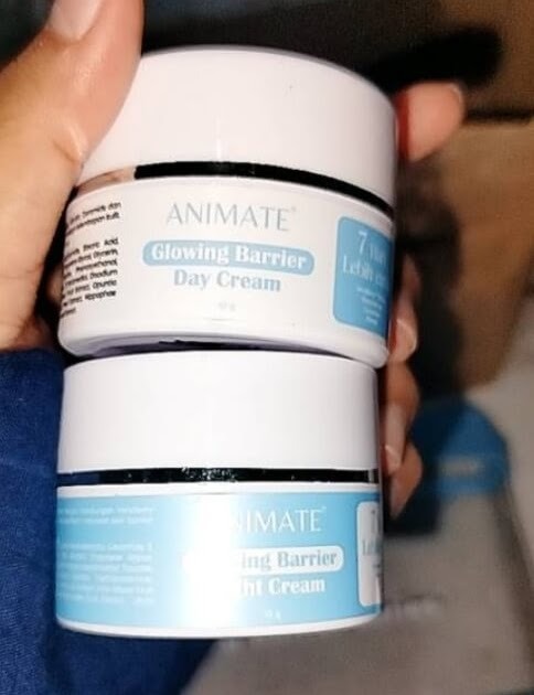 Animate Glowing Barrier Day dan Night Cream