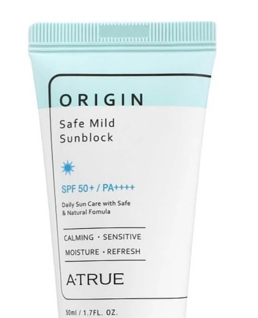 Cek Ingredient Atrue Origin Safe Mild Sunblock SPF 50+ PA++++