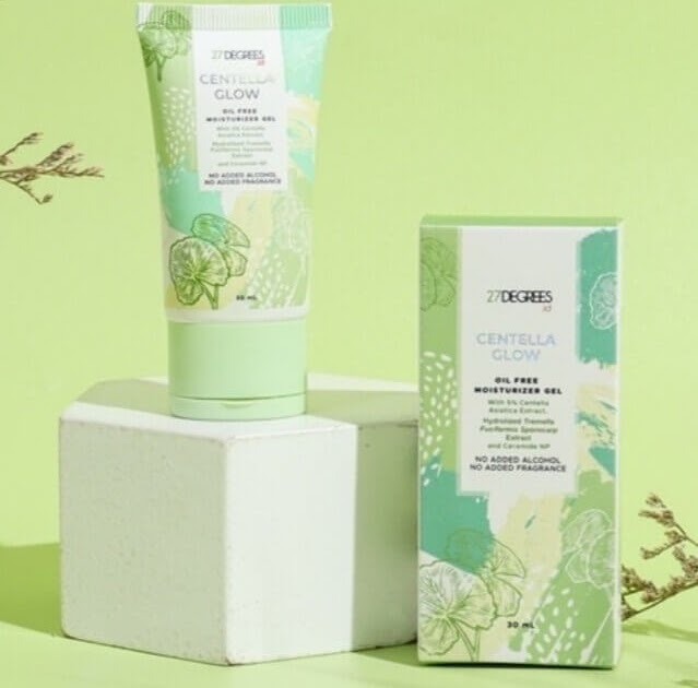 Cek Ingredients 27 Degrees Centella Glow Oil Free Moisturizer