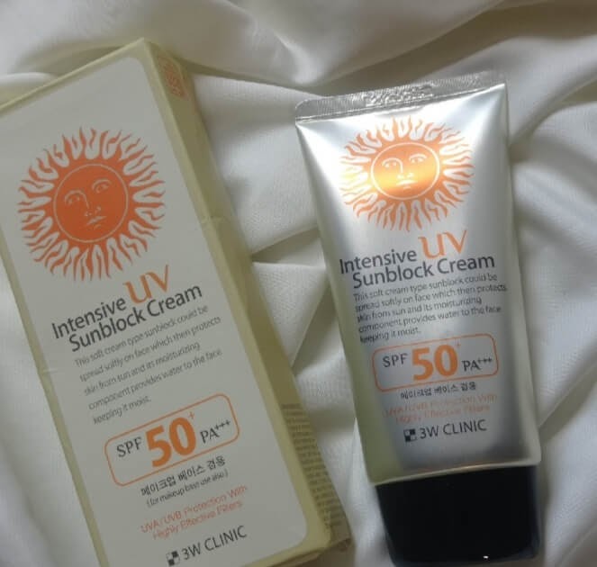 Cek Ingredients 3 W Clinic Intensive UV Sunblock SPF 50+ PA+++