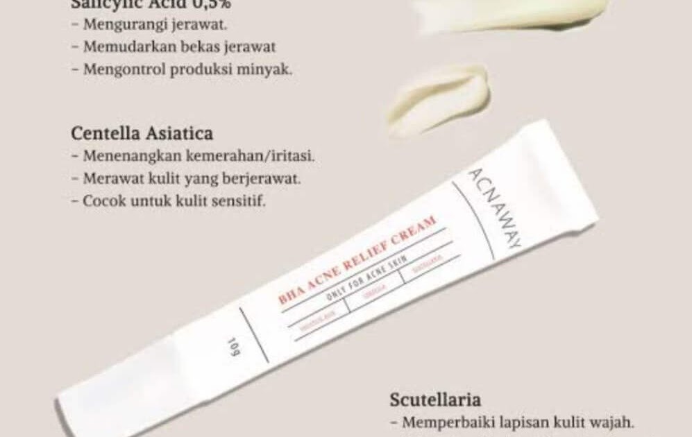 Cek Ingredients Acnaway Anti Acne and Blemish Relief Acne Cream