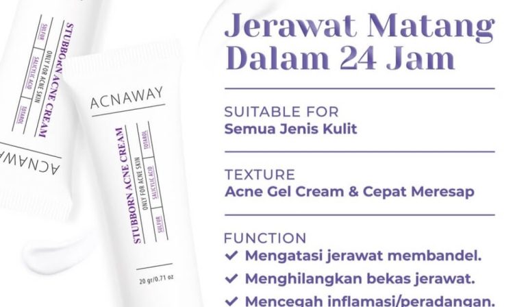 Cek Ingredients Acnaway Stubborn Acne Cream