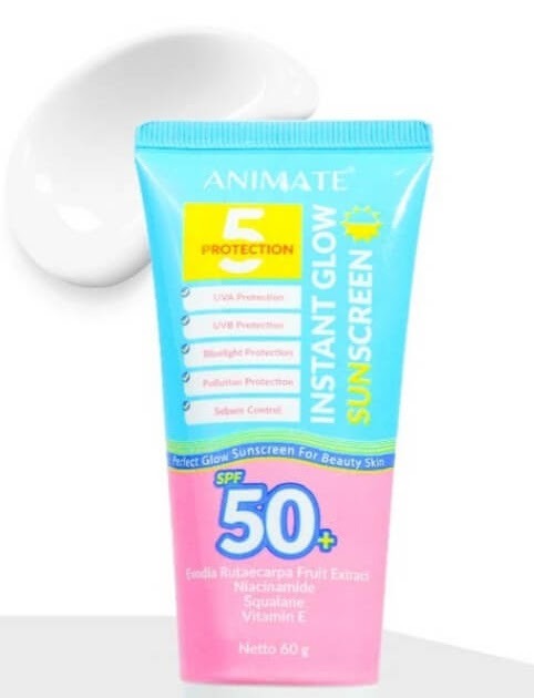 Cek Ingredients Animate Instant Glow Sunscreen SPF 50+