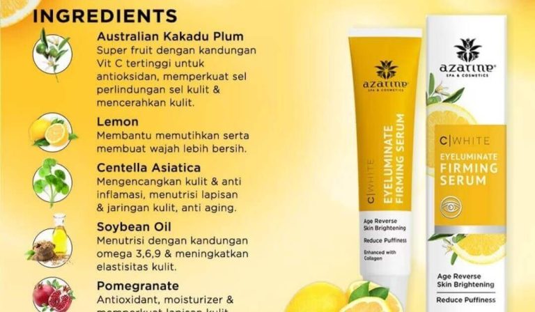 Cek Ingredients Azarine C White Eyeluminate Firming Serum