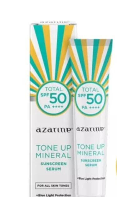 Cek Ingredients Azarine Tone Up Mineral Sunscreen Serum SPF 50 PA++++