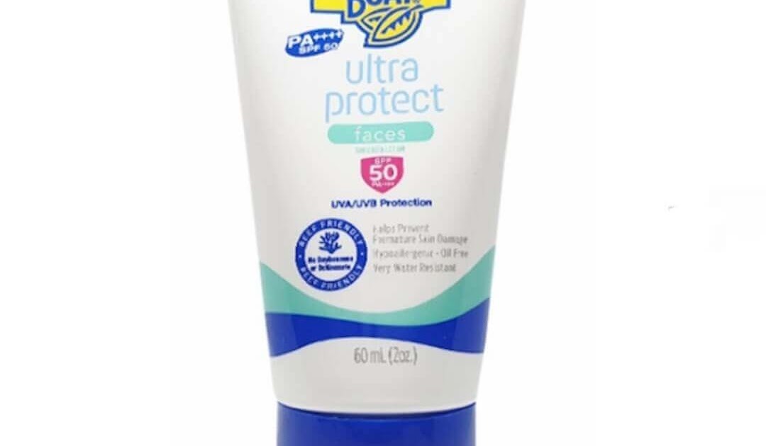 Cek Ingredients Banana Boat Ultra Protect Faces Sunscreen Lotion SPF 50 Pa++++