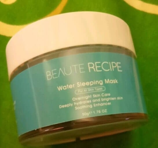 Cek Ingredients Beaute Recipe Water Sleeping Mask