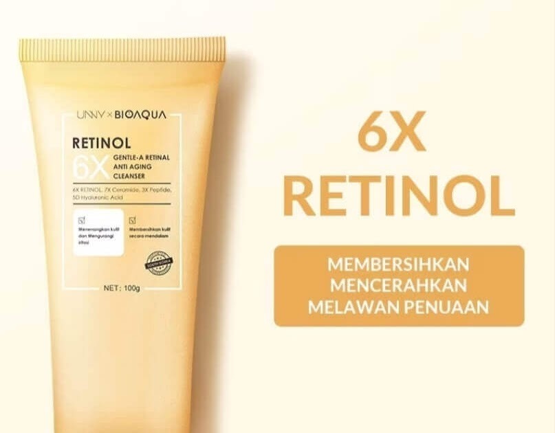 Cek Ingredients Bioaqua 6X Gentle-A Retinol Anti Aging Cleanser