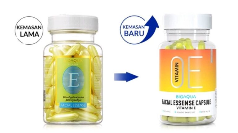 Cek Ingredients Bioaqua Vit E Facial Essence Capsule.