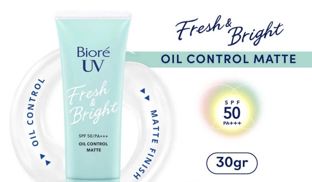 Cek Ingredients Biore Fresh & Bright UV Protection SPF 50/PA+++ Matte Oil Control