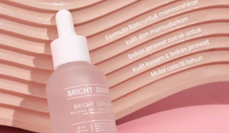 Cek Ingredients Bright Diary 13% Niacinamide + 3% Alpha Arbutin + 5% Watermelon Brightening serum