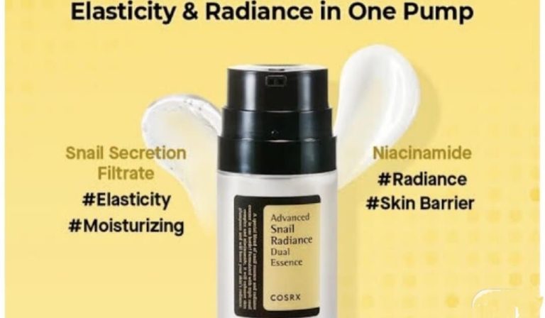 Cek Ingredients Cosrx Snail Radiance Dual Essence.