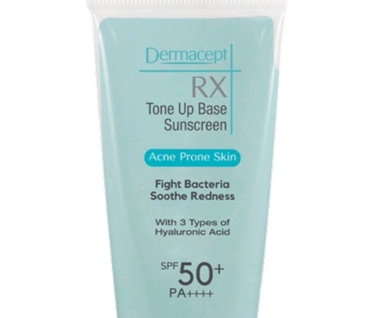 Cek Ingredients Dermacept RX Tone Up Base Sunscreen Acne Prone Skin SPF 50+ PA++++
