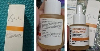 Cek Ingredients dr. Brandon Brightening & Firm Serum 20% Vitamin C + Gluthatione