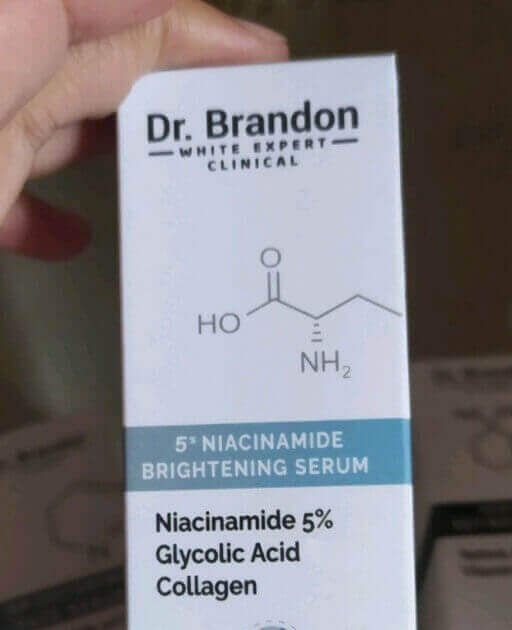 Cek Ingredients Dr. Brandon Brightening Serum Niacinamide 5% Skin Barrier Defender