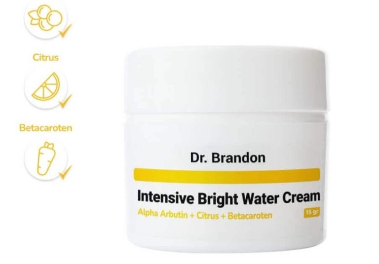Cek Ingredients Dr. Brandon Intensive Bright Water Cream