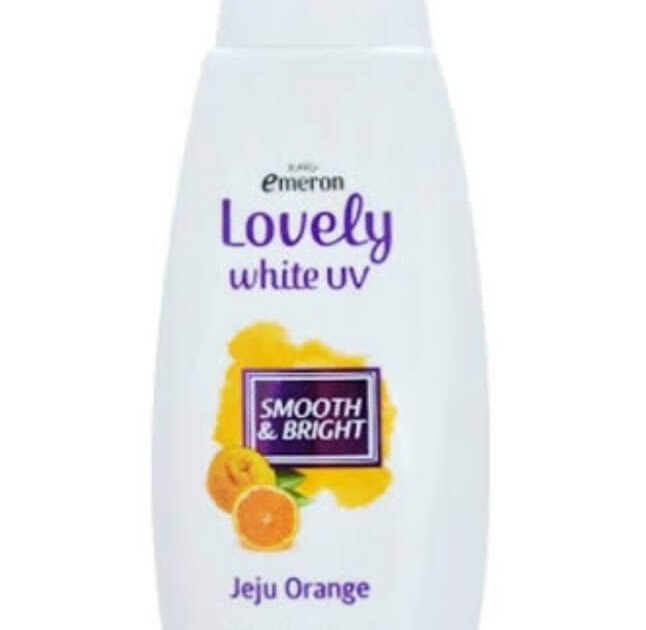 Cek Ingredients Emeron Lovely White UV Jeju Orange Body Lotion