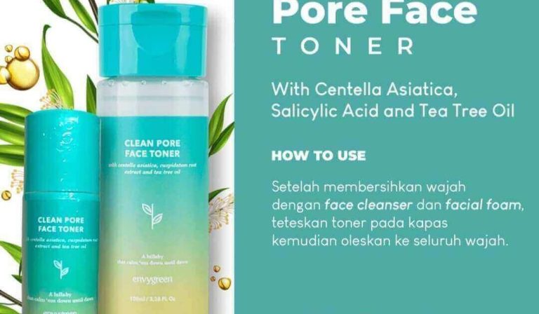 Cek Ingredients Envygreen Clean Pore Face Toner