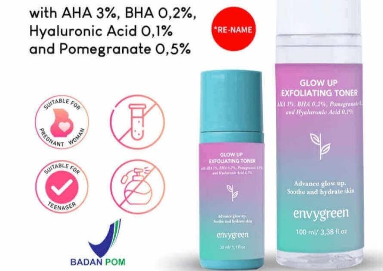 Cek Ingredients Envygreen Glow Up Exfolliating Toner
