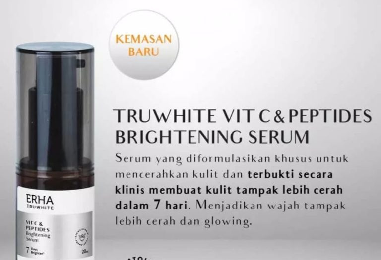 Cek Ingredients ERHA Truwhite Vitamin C & Peptide Brightening Serum