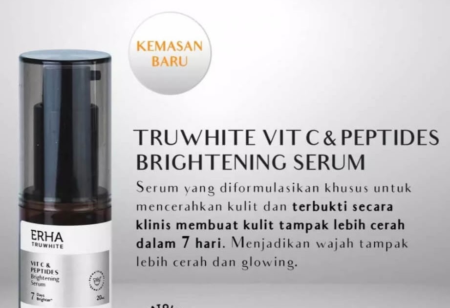 Cek Ingredients ERHA Truwhite Vitamin C & Peptide Brightening Serum