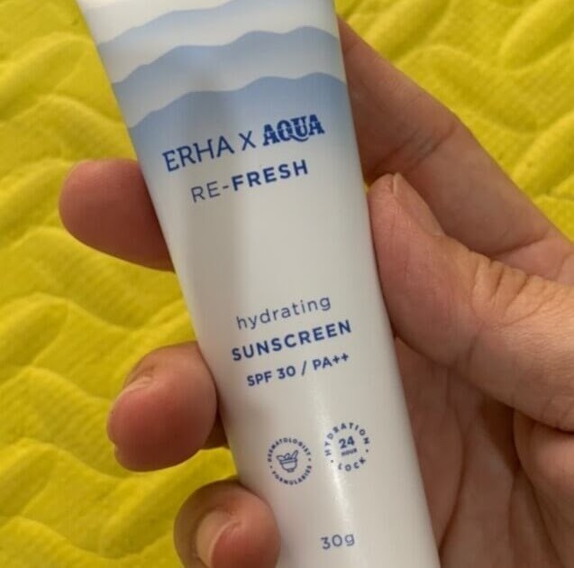 Cek Ingredients ERHA X AQUA Re-Fresh Hydrating Sunscreen SPF 30 PA++