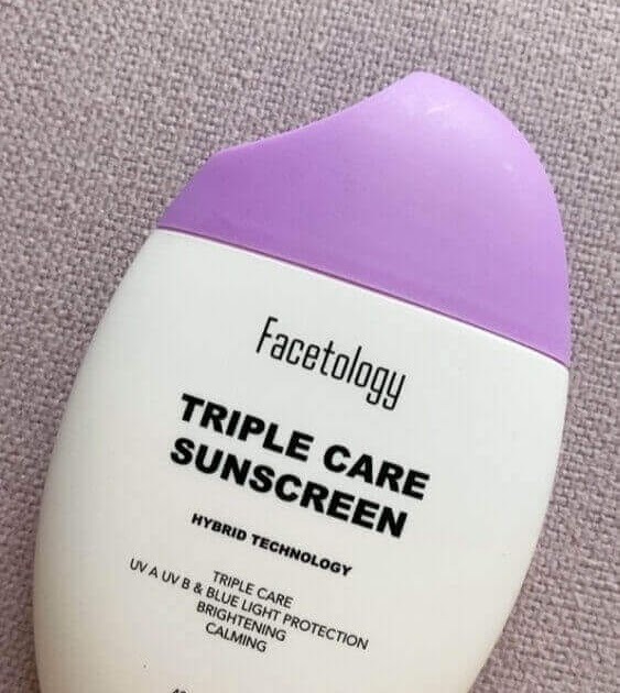 Cek Ingredients Facetology Triple Care Sunscreen SPF 40 PA+++
