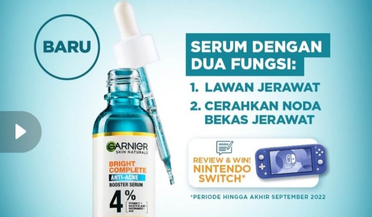 Cek Ingredients Garnier Bright Complete Anti-Acne Booster Serum