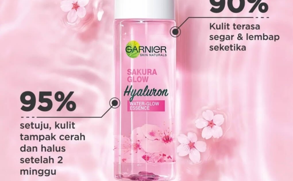 Cek Ingredients Garnier Sakura Glow Hyaluron Water-Glow Essence