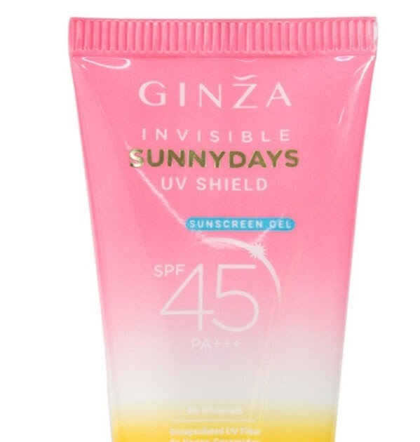 Cek Ingredients Ginza Invisible SunnyDays UV Shield Sunscreen Gel SPF 45 PA+++