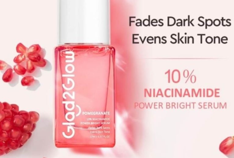 Cek Ingredients Glad2Glow Pomegranate 10% Niacinamide Power Bright Serum
