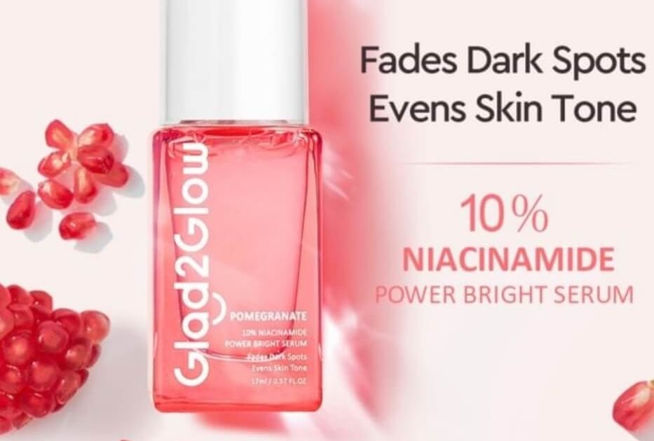 Cek Ingredients Glad2Glow Pomegranate 10% Niacinamide Power Bright Serum
