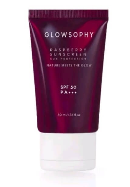 Cek Ingredients Glowsophy Raspberry Sunscreen SPF 50 PA+++