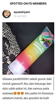 Cek Ingredients Hanasui Body Spa Peeling Gel Rainbow with collgen