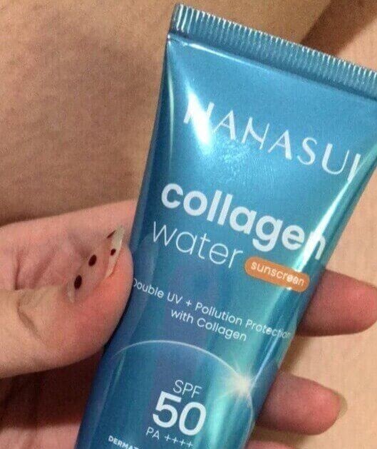 Cek Ingredients Hanasui Collagen Water Sunscreen SPF 50 PA++++